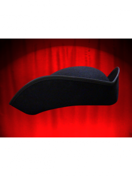 SMALL THREE-CORNERED-TRICORN with Ribbon on the edge