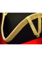 SMALL THREE-CORNERED-TRICORN with Ribbon on the edge