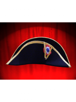 CHAPEAU BICORNE NAPOLEON GALON OR