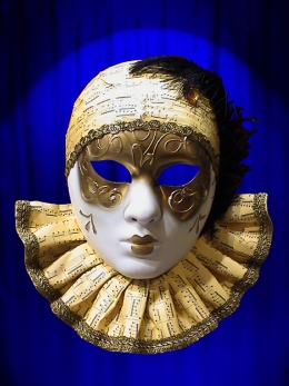 MASK VENICE PIERROT FLANGE