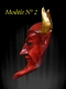 MASQUE DE VENISE DIABLE ROUGE PAPIER MACHE