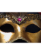 MASKS VENICE COLOMBINA TOUPET GOLD