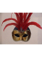 MASQUES DORE VENISE CIVETTES (ou COLOMBINES) PLUMES