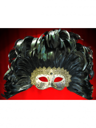 MASQUE LOUP VENITIEN DECORE A PLUMES