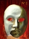 MASQUE DEMI VISAGE FANTOME DE L'OPERA en PAPIER MACHE