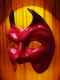 MASQUE DIABLE ROUGE DE VENISE EN CUIR