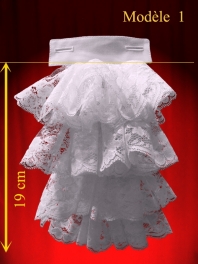 REMOVABLE JABOT with lace