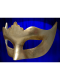 VENETIAN MASK COLOMBINA PLAIN WITH POINTS