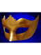 VENETIAN MASK COLOMBINA PLAIN WITH POINTS