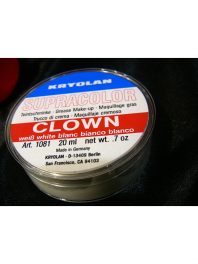 BOX OF 20 ML OF FARD BOLD WHITE CLOWN ou RED NOSE