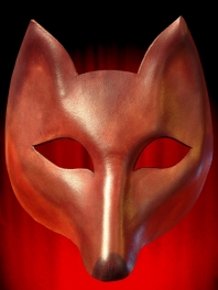 Máscara de cuero de zorro