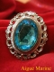 CLIP ARGENTE BAROQUE A CABOCHON FACETTE CRISTAL