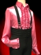 CHEMISE HOMME LATINO A JABOT EN SATIN DE POLYESTER