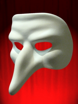 MASQUES VENISE COMEDIA DEL ARTE PANTALONE LAG BLANC