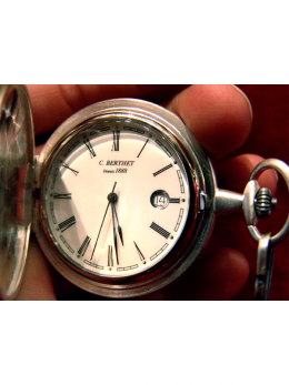 POCKET-WATCH QUARTZ SILVER SMALL SIZE