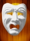 MASQUE COMEDIA DEL ARTE BLANC TRAGEDIE ou COMEDIE