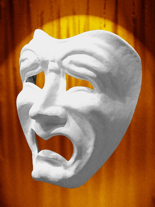 MASK COMEDIA DEL ARTE TRAGEDY or COMEDY from Venice