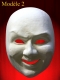 FACE 3/4 MASK WHITE PAPER MACHE for MEN