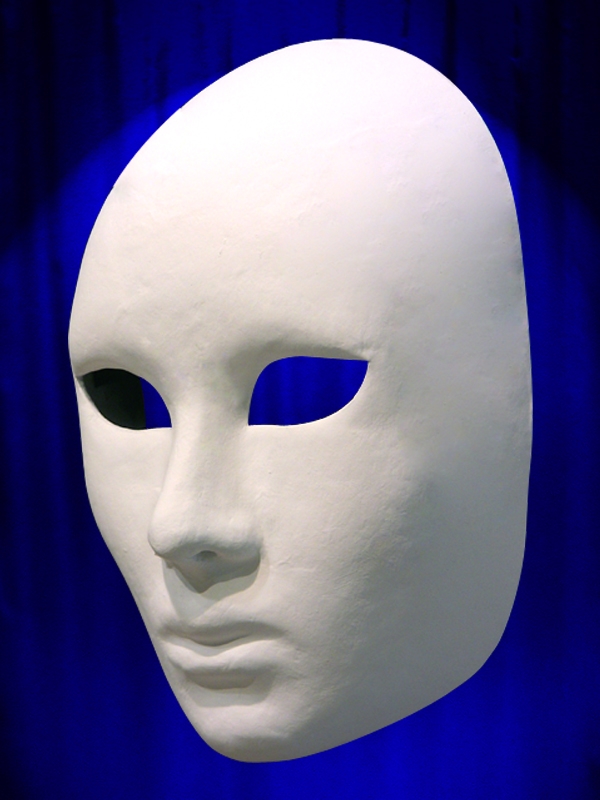 Masque - en papier mâché - visage - pièce - Baert