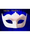 VENETIAN MASK COLOMBINA PUNTA WHITE ADULT OR CHILDREN