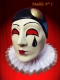 MASK PIERROT ALONE PAPIER MACHE