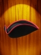 LARGE BLACK HAT THREE-CORNERED-TRICORN