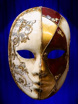 MASCHERA VENEZIANA VISO MUSICA IJ