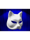 MASQUE VENITIEN CHAT BLANC EN PAPIER MACHE