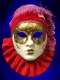 VENETIAN MASK FACE PIERROT COLOR