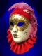 VENETIAN MASK FACE PIERROT COLOR