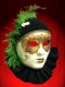 VENETIAN MASK FACE PIERROT COLOR