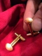 BOUTON DE MANCHETTE PERLE