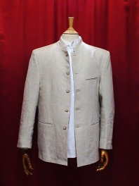Jacket GRAND FATHER in linen 100 %.