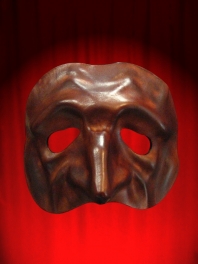 MASQUE en CUIR COMEDIA Tartaglia