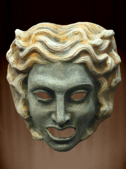 MÁSCARA MITOLÓGICA DEL TEATRO GRIEGO DE MEDUSA O GORGON