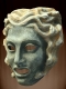 MYTHOLOGICAL MASK OF the GREEK THEATER OF MEDUSA OR GORGON