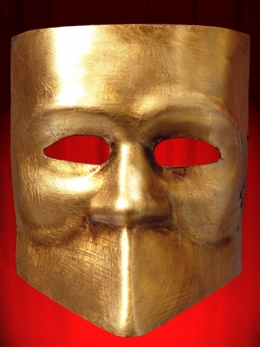 MASQUE BAUTA à la FEUILLE OR ou ARGENT