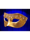 VENICE COLOMBINA MASK WITH MACRAME and STRASS DRITTA