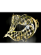 VENETIAN FILIGREE COLOMBINA MASK IN METAL "BRILLINA"