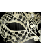 VENETIAN FILIGREE COLOMBINA MASK IN METAL "BRILLINA"