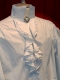 CAMISA JABOT BOUTONNAGE FRENTE E RENDA