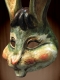 MASQUE LAPIN EN PAPIER MACHE