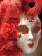 VENETIAN MASK WITH FEATHERS FIORE