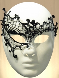 MASQUE "FANTOME DE L'OPERA" EN DENTELLE METAL FILIGRANE