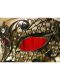 VENETIAN FILIGREE COLOMBINA MASK IN METAL "BRILLINA" With rhinestones