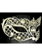 VENETIAN FILIGREE COLOMBINA MASK IN METAL "BRILLINA" With rhinestones