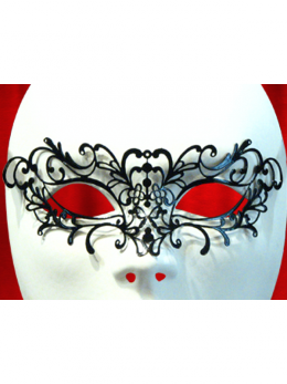 MASCHERA VENEZIANA COLOMBINA FILIGRANA IN METALLO "LA TATOO"