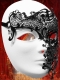 BIG METALLIC FILIGREE MASK "GHOST OF THE OPERA"