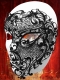 BIG METALLIC FILIGREE MASK "GHOST OF THE OPERA"