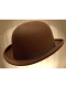 REAL BOWLER DERBY HAT BROWN MUSARAIGNE